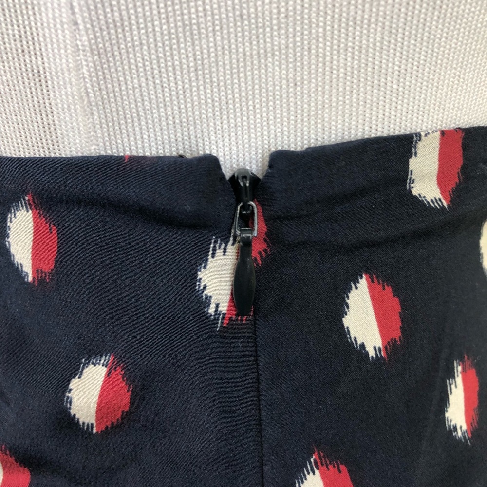 Madewell Silk skyline skirt in Ikat dot size 6 - Picture 7 of 8